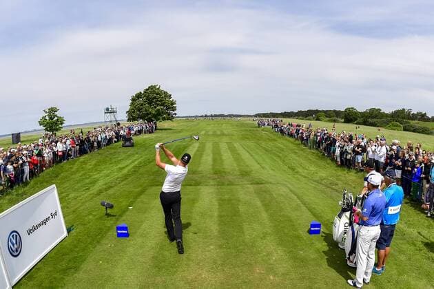 170603 Henrik Stenson, Sverige, under dag tre av golftävlingen Nordea Masters den 3 juni 2017 i Barsebäck.  Copyright: PETTERxARVIDSON BB170603PA022