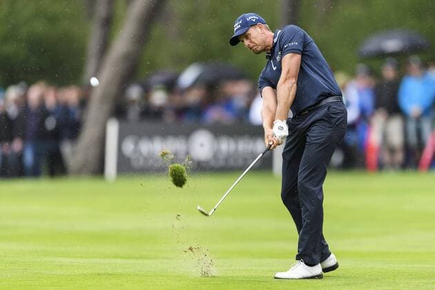 170604 Henrik Stenson, Sverige under dag fyra av golftävlingen Nordea Masters den 4 juni 2017 i Barsebäck.  Copyright: AndersxBjurö ST170604AAB0G