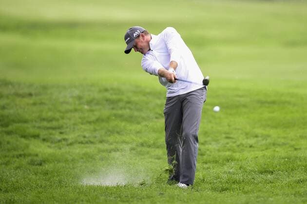 170604 Jamie Donaldson, Wales under dag fyra av golftävlingen Nordea Masters den 4 juni 2017 i Barsebäck.  Copyright: PETTERxARVIDSON BB170604PA034
