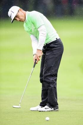 170604 Thorbjörn Olesen, Danmark under dag fyra av golftävlingen Nordea Masters den 4 juni 2017 i Barsebäck.  Copyright: PETTERxARVIDSON BB170604PA041