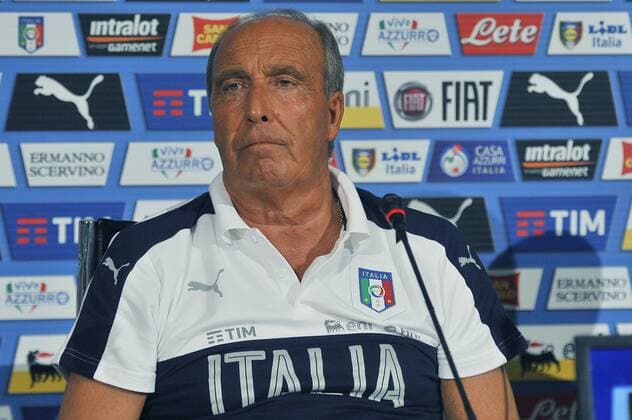 Italy: Giampiero Ventura press conference PK Pressekonferenz Italy s head coach Giampiero Ventura during the press conference at the Coverciano Training Center. The Italian national team Nationalteam will face in a friendly match the Uruguay national team in Nice on 7th June 2017 and Liechtenstein in Udine on 11th June 2017, match valid for FIFA World Cup WM Weltmeisterschaft Fussball Russia 2018 Qualifiers Europe Group G.  GiacomoxMorinix xPacificxPress