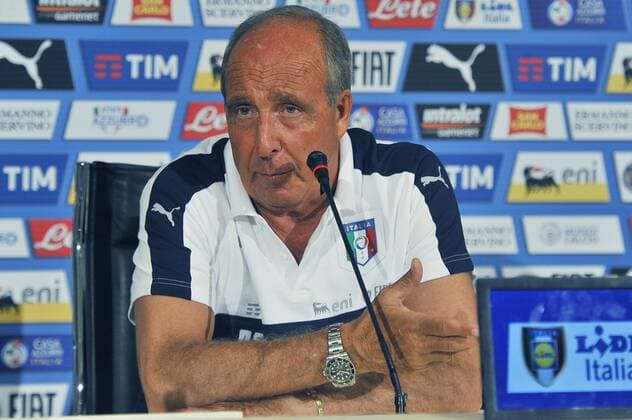 Italy: Giampiero Ventura press conference PK Pressekonferenz Italy s head coach Giampiero Ventura during the press conference at the Coverciano Training Center. The Italian national team Nationalteam will face in a friendly match the Uruguay national team in Nice on 7th June 2017 and Liechtenstein in Udine on 11th June 2017, match valid for FIFA World Cup WM Weltmeisterschaft Fussball Russia 2018 Qualifiers Europe Group G.  GiacomoxMorinix xPacificxPress