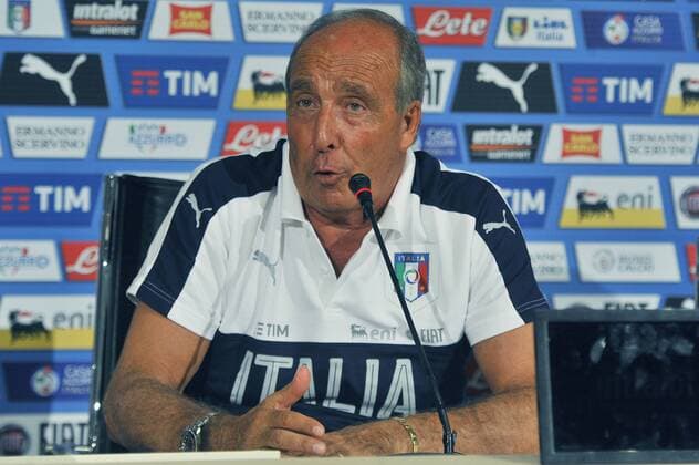 Italy: Giampiero Ventura press conference PK Pressekonferenz Italy s head coach Giampiero Ventura during the press conference at the Coverciano Training Center. The Italian national team Nationalteam will face in a friendly match the Uruguay national team in Nice on 7th June 2017 and Liechtenstein in Udine on 11th June 2017, match valid for FIFA World Cup WM Weltmeisterschaft Fussball Russia 2018 Qualifiers Europe Group G.  GiacomoxMorinix xPacificxPress