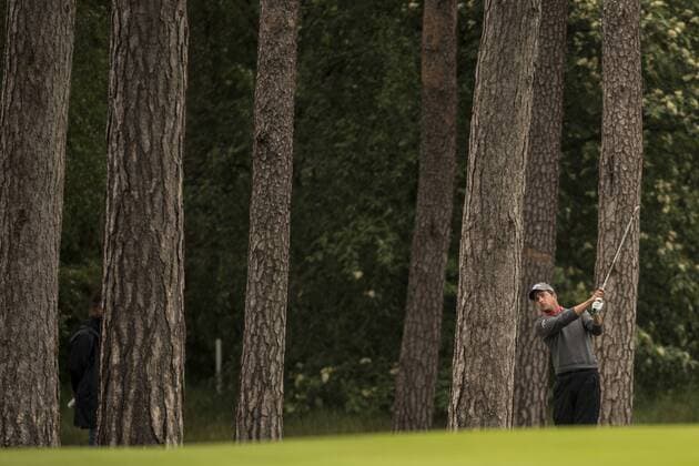 170604 Sebastien Gros, Frankrike under dag fyra av golftävlingen Nordea Masters den 4 juni 2017 i Barsebäck.  Copyright: PETTERxARVIDSON BB170604PA356