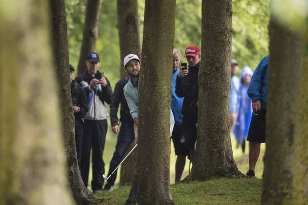 170604 Alexander Levy, Frankrike under dag fyra av golftävlingen Nordea Masters den 4 juni 2017 i Barsebäck.  Copyright: PETTERxARVIDSON BB170604PA408