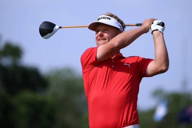 DUBLIN, OH - JUNE 04: Soren Kjeldsen of Denmark hits a tee shot on the first hole during the final round of The Memorial Tournament on June 4th 2017, at the Muirfield Village Golf Club in Dublin, OH. (Photo by Ian Johnson Icon Sportswire) GOLF: JUN 04 PGA Golf Herren - the Memorial Tournament - Final Round Icon170604007 EDITORIAL USE ONLY