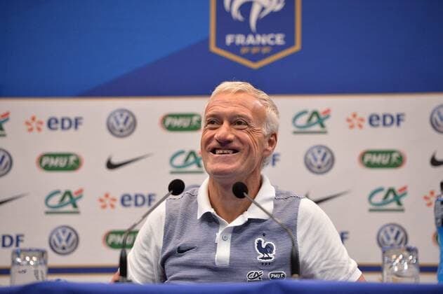 Didier Deschamps (selectionneur EDF) FOOTBALL : Conference de Presse Equipe de France - Clairefontaine - 05 06 2017 AnthonyBIBARD FEP Panoramic 