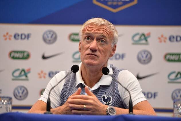 Didier Deschamps (selectionneur EDF) FOOTBALL : Conference de Presse Equipe de France - Clairefontaine - 05 06 2017 AnthonyBIBARD FEP Panoramic 