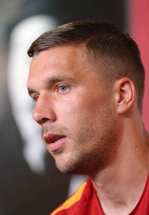 German football player Lukas Podolski during the press conference PK Pressekonferenz and poses for the media in Istanbul , Turkey on June 02, 2017. 