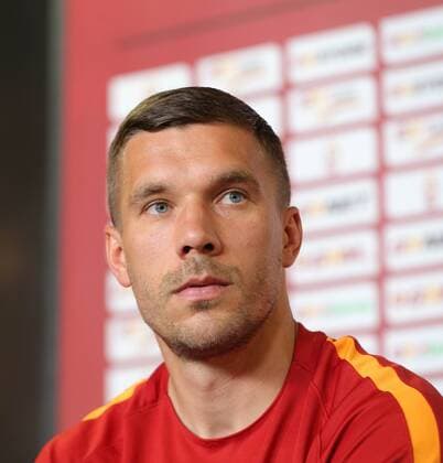 German football player Lukas Podolski during the press conference PK Pressekonferenz and poses for the media in Istanbul , Turkey on June 02, 2017. 