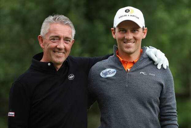GOLF - PGA Golf Herren Lyoness Open 2017 ATZENBRUGG,AUSTRIA,07.JUN.17 - GOLF - PGA European Tour, Lyoness Open, Diamond Country Club, ProAm, afternoon. Image shows Alexander Thaller and Lukas Nemecz (AUT). GEPAxpictures xChristianxWalgram