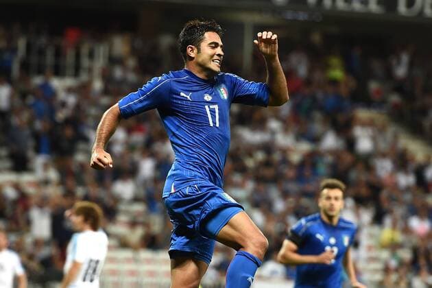 Mg Nizza (Francia) 07 06 2017 - amichevole Italia-Uruguay foto Matteo Gribaudi Image nella foto: esultanza gol Eder 