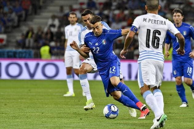Stephan El Shaarawy (Italie) FOOTBALL : Italie vs Uruguay - Match amical - Nice - 07 06 2017 NorbertScanella Panoramic 