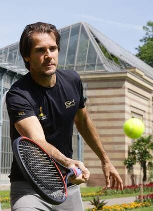 Bilder des Tages - SPORT Stuttgart , Tennis PK zum MercedesCup in der Wilhelma , Thomas Haas