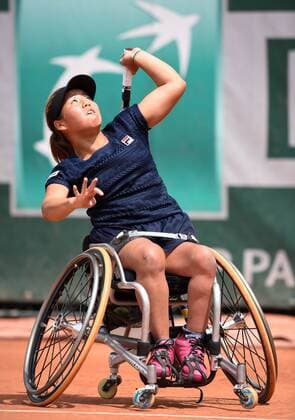 Yui Kamiji ( Japon ) TENNIS : Roland Garros 2017 - Internationaux de France - 08 06 2017 FedericoPestellini Panoramic 
