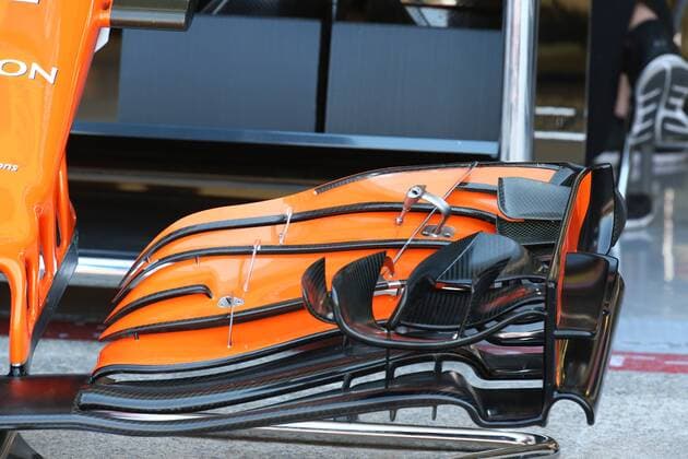 Canadian Grand Prix, Montreal 8 - 11 June 2017 08.06.2017- McLaren Honda MCL32 Frontal Wing detail 