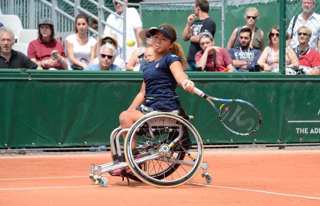 Yui Kamiji ( Japon ) TENNIS : Roland Garros 2017 - Internationaux de France - 08 06 2017 FedericoPestellini Panoramic 
