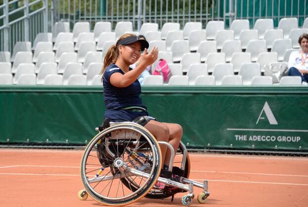 Yui Kamiji ( Japon ) TENNIS : Roland Garros 2017 - Internationaux de France - 08 06 2017 FedericoPestellini Panoramic 