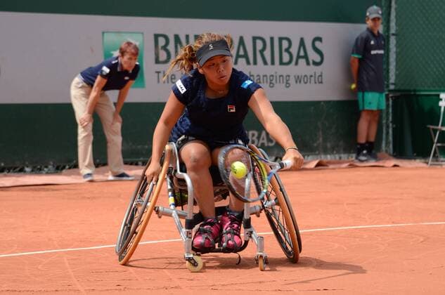Yui Kamiji ( Japon ) TENNIS : Roland Garros 2017 - Internationaux de France - 08 06 2017 FedericoPestellini Panoramic 