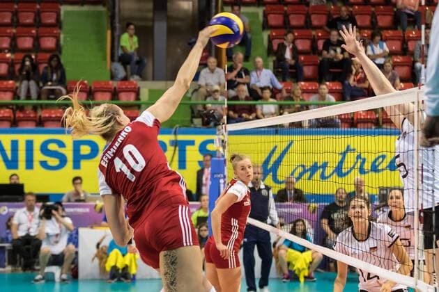 Volleyball: Montreux Volley Masters 2017, 09.06.2017 Zuzanna Efimienko ( 10, Poland) ; match Germany versus Poland at the Volleyball: Montreux Volley Masters 2017 on June, 09, 2017 in Montreux, Schweiz xUSx