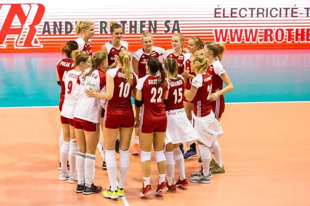 Volleyball: Montreux Volley Masters 2017, 09.06.2017 Matchball: Poland beats Germany 3-2; Germany versus Poland at the Volleyball: Montreux Volley Masters 2017 on June, 09, 2017 in Montreux, Schweiz xUSx