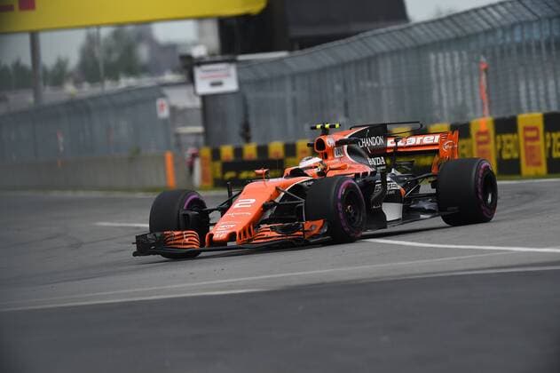 Stoffel Vandoorne (McLaren Honda) mit seinem Auto auf der Strecke, Grosser Preis von Kanada 2017, Freies Training, Motorsport, Formel 1, 09.06.2017, Montreal Copyright: xAndre Eibner-Pressefotox EP_JAE