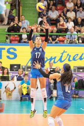 Volleyball: Montreux Volley Masters 2017, 09.06.2017 Helena Vidal ( 17, Argentina); Switzerland vs Argentina at the Volleyball: Montreux Volley Masters 2017 on June, 09, 2017 in Montreux, Schweiz xUSx