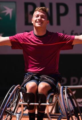 Alfie Hewett ( Royaume Uni ) TENNIS : Roland Garros 2017 - Internationaux de France - 10 06 2017 FedericoPestellini Panoramic 