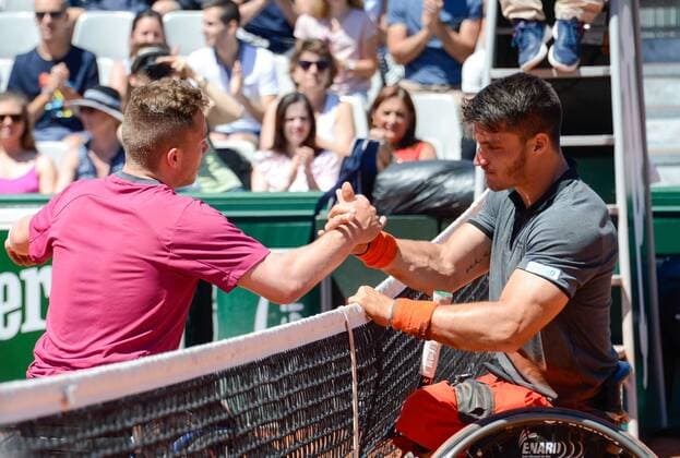 Alfie Hewett ( Royaume Uni ) - Gustavo Fernandez ( Argentine ) TENNIS : Roland Garros 2017 - Internationaux de France - 10 06 2017 FedericoPestellini Panoramic 
