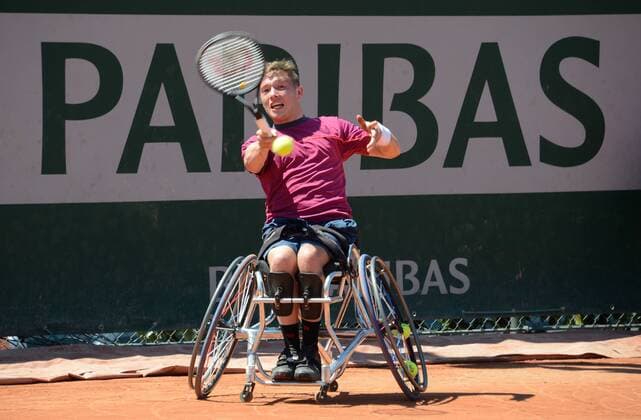 Alfie Hewett ( Royaume Uni ) TENNIS : Roland Garros 2017 - Internationaux de France - 10 06 2017 FedericoPestellini Panoramic 