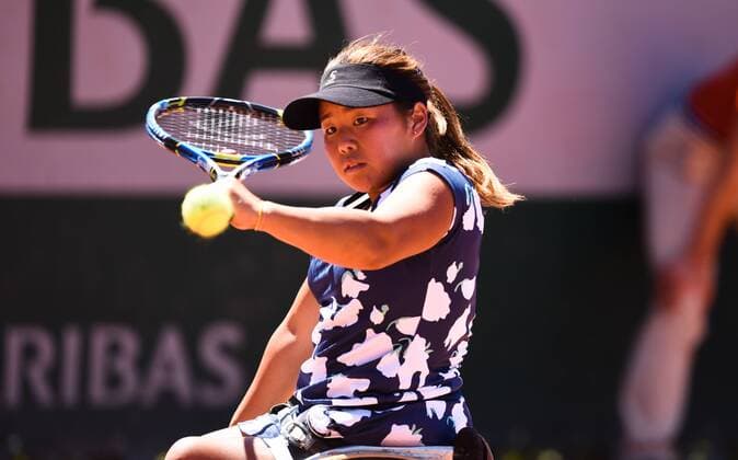 Yui Kamiji ( Japon ) TENNIS : Roland Garros 2017 - Internationaux de France - 10 06 2017 FedericoPestellini Panoramic 