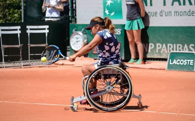 Yui Kamiji ( Japon ) TENNIS : Roland Garros 2017 - Internationaux de France - 10 06 2017 FedericoPestellini Panoramic 