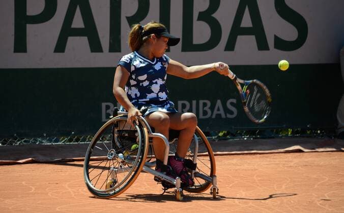 Yui Kamiji ( Japon ) TENNIS : Roland Garros 2017 - Internationaux de France - 10 06 2017 FedericoPestellini Panoramic 