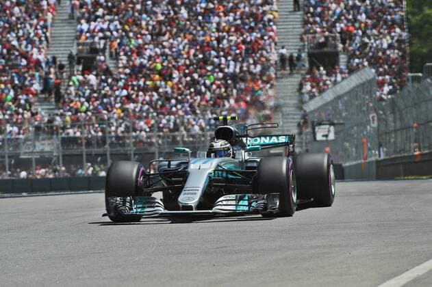 Valtteri Bottas (Mercedes AMG Petronas Formula One Team) mit seinem Auto auf der Strecke, Grosser Preis von Kanada 2017, Qualifikation, Motorsport, Formel 1, 10.06.2017, Montreal Copyright: xAndre Eibner-Pressefotox EP_JAE