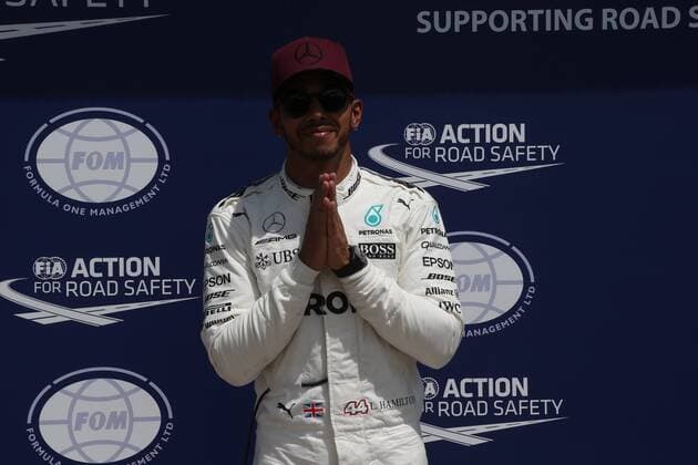 Canadian Grand Prix, Montreal 8 - 11 June 2017 10.06.2017- Pole Position Celebration Lewis Hamilton (GBR) Mercedes AMG F1 W08 