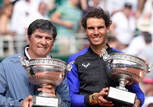 Bilder des Tages - SPORT Rafael Nadal ( Espagne ) Toni Nadal ( entraineur ) TENNIS : Roland Garros 2017 - Internationaux de France - 11 06 2017 FedericoPestellini Panoramic 