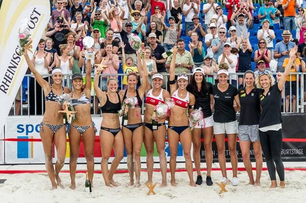 Bilder des Tages - SPORT RP Beach Challenge, 11.06.2017 Siegerehrung; RP Beach Challenge am 11.06.2017, Duesseldorf. xPWx