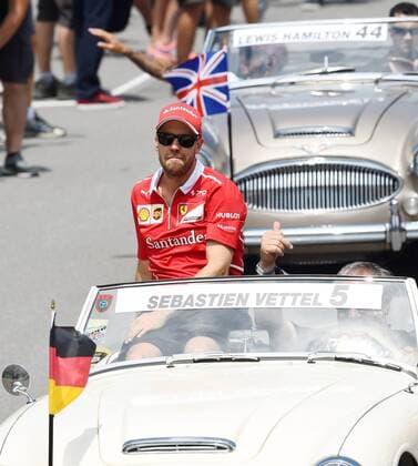 Sebastian Vettel (Scuderia Ferrari) bei der Fahrerparade, Grosser Preis von Kanada 2017, Rennen, Motorsport, Formel 1, 11.06.2017, Montreal Copyright: xAndre Eibner-Pressefotox EP_JAE
