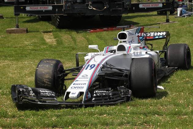 Canadian Grand Prix, Montreal 8 - 11 June 2017 11.06.2017- Race, Felipe Massa (BRA) Williams F1 Team FW40 after the crash 