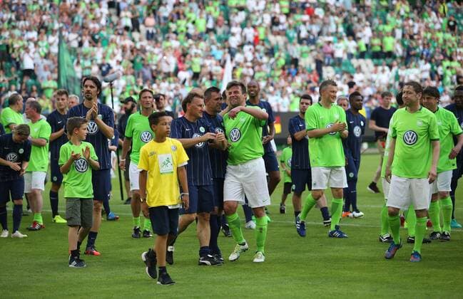 VfL Wolfsburg 97er Aufstiegshelden vs VfL Allstars Wolfsburg, Deutschland. 11.06.2017, FUßBALL - VfL Wolfsburg 97er Aufstiegshelden vs VfL Allstars, Saison 2016-2017, Volkswagen Arena. Wolfsburg
