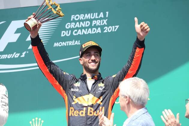Canadian Grand Prix, Montreal 8 - 11 June 2017 11.06.2017, Podium, 3rd Daniel Ricciardo (AUS) Red Bull Racing RB13 
