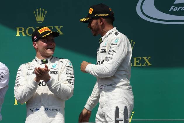 Canadian Grand Prix, Montreal 8 - 11 June 2017 11.06.2017, Podium, winner Lewis Hamilton (GBR) Mercedes AMG F1 W08 , 2nd Valtteri Bottas (FIN) Mercedes AMG F1 W08 
