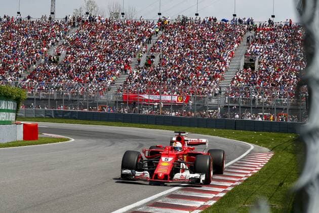Motorsports: FIA Formula One World Championship WM Weltmeisterschaft 2017, Grand Prix of Canada, 5 Sebastian Vettel (GER, Scuderia Ferrari), Montreal Canada xHOCHxZWEIx