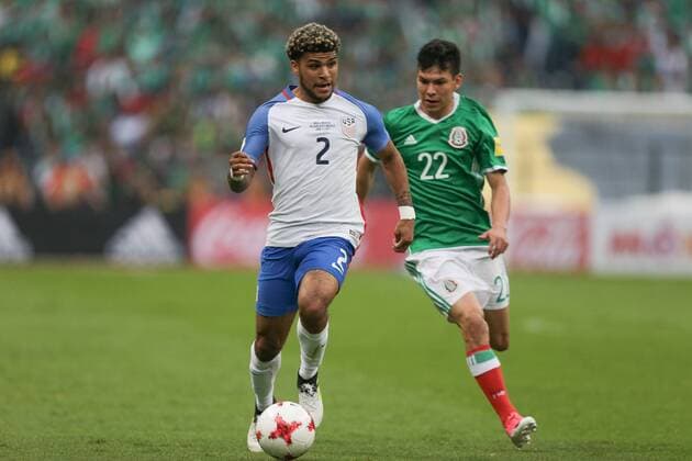 June 11, 2017 - Mexico City, Mexico - Mexico City, Mexico - Sunday June 11, 2017: DeAndre Yedlin during a 2018 FIFA World Cup WM Weltmeisterschaft Fussball Qualifying Final Round match between the men s national teams of the United States (USA) and Mexico (MEX) at Azteca Stadium. DeAndre Yedlin - ZUMAt139 20170611_zaa_t139_007 Copyright: xJohnxDortonx