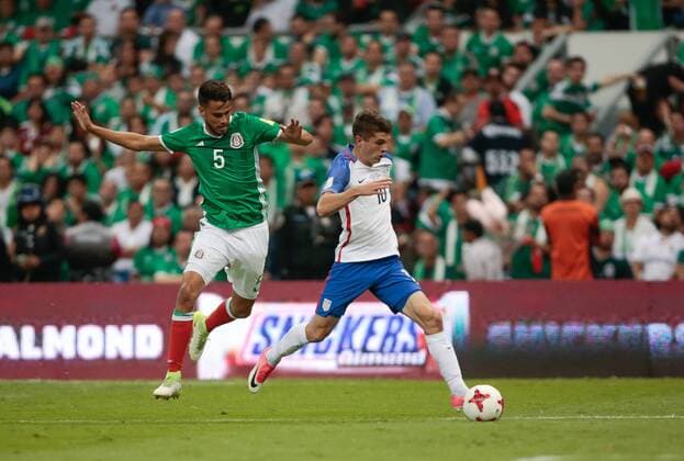 June 11, 2017 - Mexico City, Mexico - Mexico City, Mexico - Sunday June 11, 2017: Christian Pulisic during a 2018 FIFA World Cup WM Weltmeisterschaft Fussball Qualifying Final Round match between the men s national teams of the United States (USA) and Mexico (MEX) at Azteca Stadium. Christian Pulisic - ZUMAt139 20170611_zaa_t139_013 Copyright: xMikexJanoszx