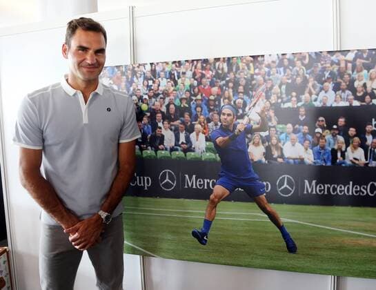 Bilder des Tages - SPORT Tennis MercedesCup Stuttgart 2017 PK Roger Federe Deutschland, Stuttgart, 12.06.2017, Tennis, MercedesCup 2017, Stuttgart Weissenhof, Pressekonferenz: Roger Federer.