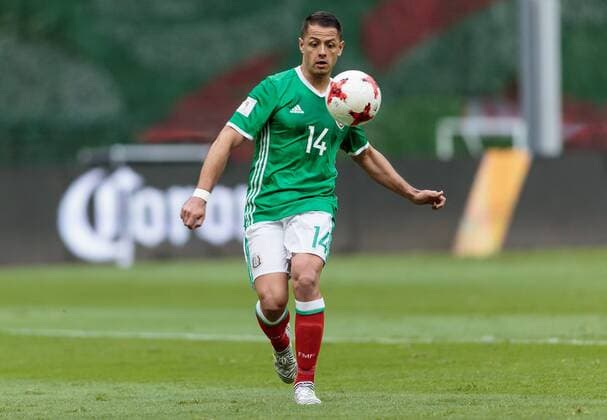 June 11, 2017 - Mexico City, DF, Mexico - Mexico City, Mexico - Sunday June 11, 2017: Chicharito, Javier Hernandez during a 2018 FIFA World Cup WM Weltmeisterschaft Fussball Qualifying Final Round match with both men s national teams of the United States (USA) and Mexico (MEX) playing to a 1-1 draw at Azteca Stadium. Chicharito, Javier Hernandez - ZUMAt139 20170611_zaa_t139_140 Copyright: xMichaelxJanoszx