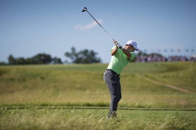 170615 Nordirlands Rory McIlroy under första omgangen i golfturneringen US Open den 15 juni 2017 i Hartford.  Copyright: JOELxMARKLUND BB170615JM064