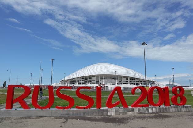 Fisht Stadium in Sotschi, Austragungsort des Confed Cup 2017 und der WM 2018 - 16.06.2017: Training der Nationalmannschaft, Fisht Stadium Sotschi