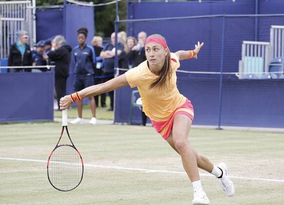 June 16th 2017, The Northern Lawn tennis Club, Manchester, England; ITF Womens tennis tournament; Number seven seed Aleksandra Krunic (SRB) in action during her quarter final singles match against Gabriella Taylor (GBR); Krunic won in straight sets xAlanxMartinx  ActionPlus11890800